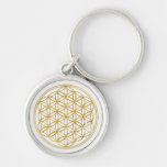 Flower Of Life | gold, small Keychain