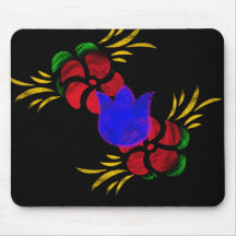 Flower pad mouse pads