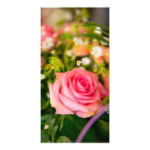 flower photocarte personnalisée
