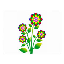 flower postcards