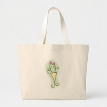 Flower pot pretty with love hearts bag