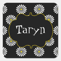 Flower Power Brights Collection Name Sticker