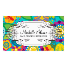 Flower Power Chic Business Card