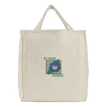 Flower Power Embroidered Bag