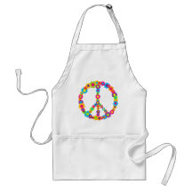 Flower Power Peace Aprons