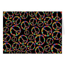 Flower Power Peace Greeting Card