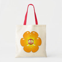 Flower Power Peace Sign Bag