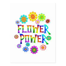 FLOWER POWER POST CARD