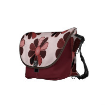 Flower Power retro messenger bag