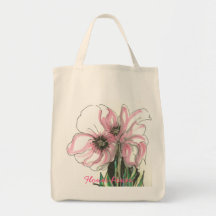 Flower Power Tote Canvas Bags