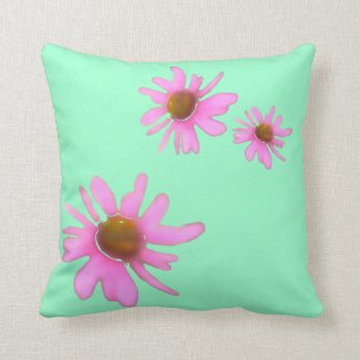 flower prints on a pillow