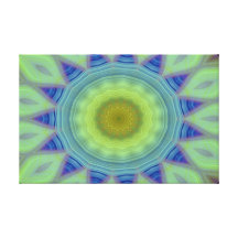 Flower/Star Mandala Canvas Prints