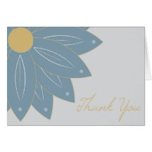 Flower Thank You Note Card