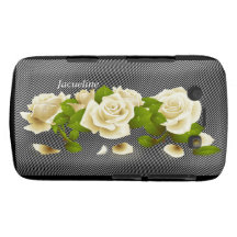 Flower White Roses Blackberry Bold Case