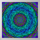 Flower with Swirls Print