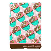 Flowered Cupcakes Pattern - Custom iPad Mini Case