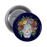 Flowerhair Sugar Skull Pins