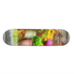 Flowerpots with Autumn Flowers Skateboard