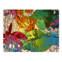 'Flowers' - Arman Manookian Postcard