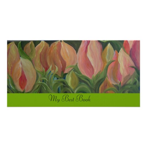 FLOWERS - BOOKMARK PHOTO GREETING CARD