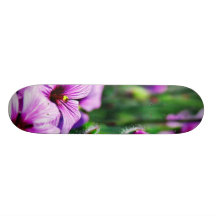 Flowers Buds Petals Custom Skate Board