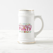 flowers floral hippie bachelorette party bridal coffee mugs