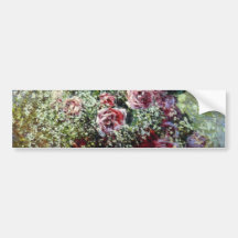 Flowers in a Pot - Claude Monet Bumper Stickers