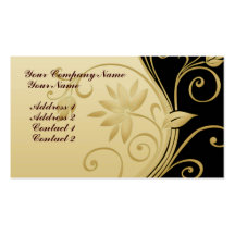 Flowers in Contrast 3 Business Card Templates