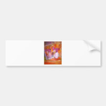 FLOWERS IN THE MIRROR ARTWORK BUMPER STICKER