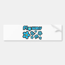Flowers ＆ Me Bumper Sticker