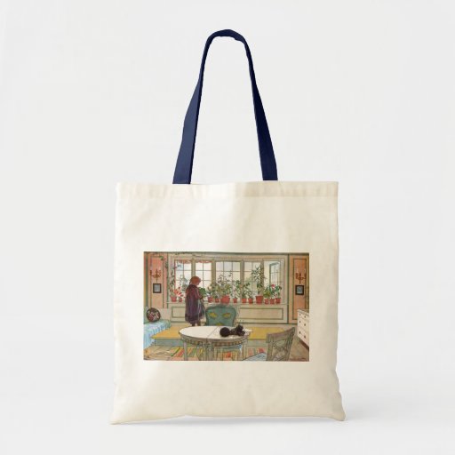 Flowers on the Windowsill by Carl Larsson Bags
