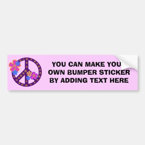 Flowers Peace Symbol T-shirts and Gifts Bumper Stickers