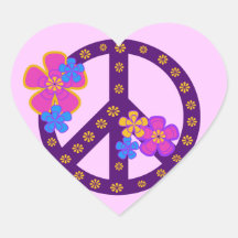 Flowers Peace Symbol T-shirts and Gifts Sticker
