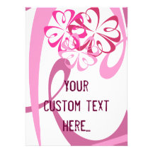 Flowers & ribbons (editable) personalized invitations