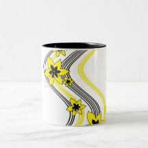 Flowers & Swirls Mug