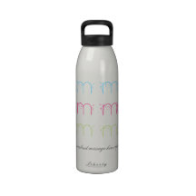 Flowery Mum Typography Liberty Bottle Reusable Water Bottle