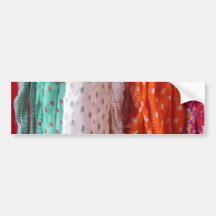 Flowing Ladies Scarves Hanging Bumper Stickers