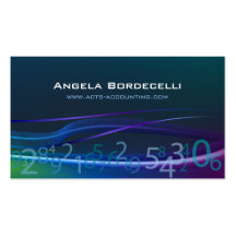 Flowing Numbers Accounting Business Card