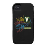 Flowing Vegetarian Colours Vibe iPhone 4 Case