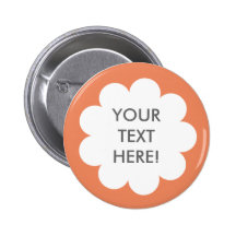 FLUFFY CLOUD BUTTON ORANGE