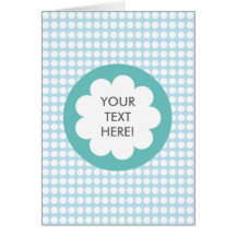 FLUFFY CLOUD INVITATION CARD BLUE