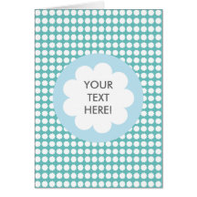 FLUFFY CLOUD INVITATION CARD BLUE