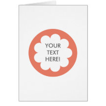 FLUFFY CLOUD INVITATION CARD RED