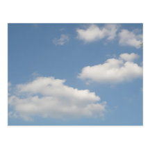 Fluffy Cumulus Clouds Postcard