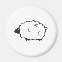 fluffy lamb magnets
