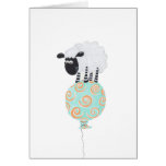 fluffy sheep on swirly balloon card
