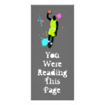 Fluo Basketball Player Bookmark Template Custom Rack Cards