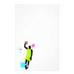 Fluo Basketball Player Stationery