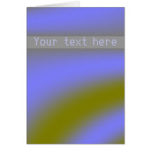Fluorescent Clouds Custom Greeting Card