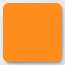 Flush Orange Cork Coaster